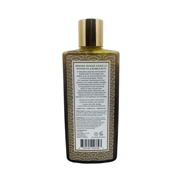 LaLicious Brown Sugar Vanilla Shower Oil & Bubble Bath - 10 fl oz / 295 ml - Picture 3 of 3